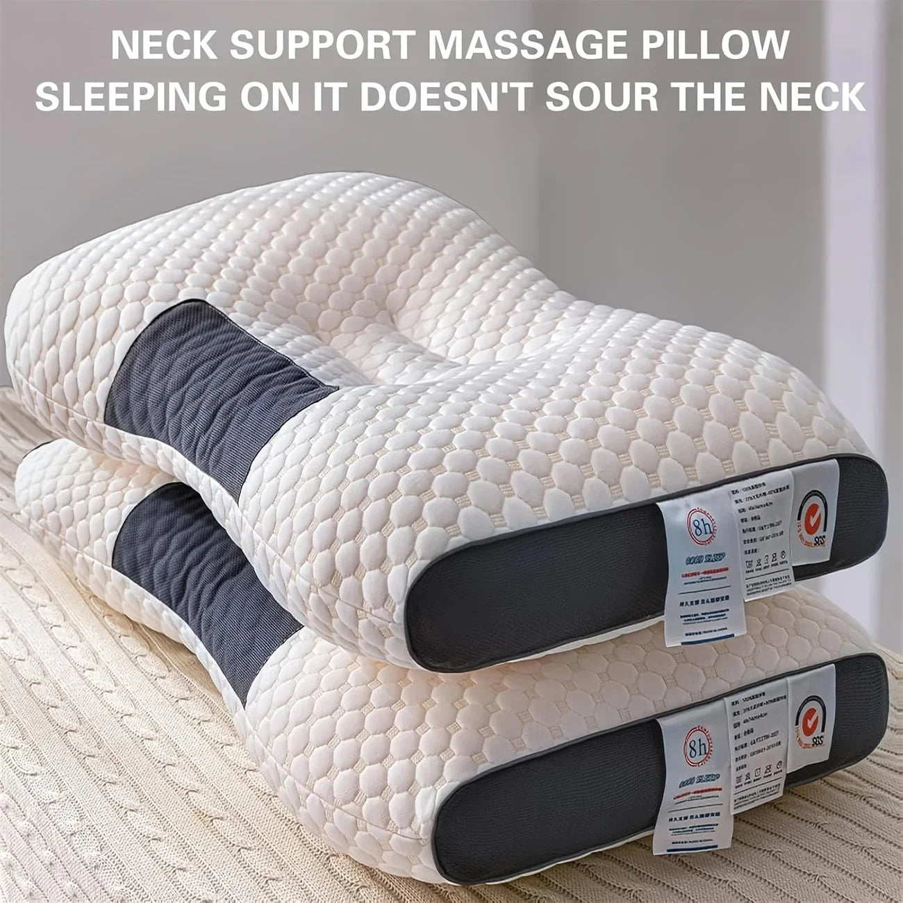 The Ultimate Cervical Correction Pillow  Perfect for Side and Back Sleepers - Enjoy a S
