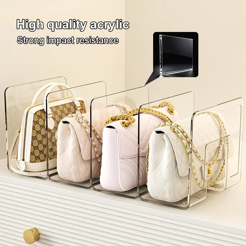 Thickened Bag Storage Divider Rack