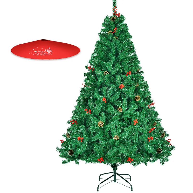 7FT/8FT Pre-Artificial Christmas Tree, with Metal Hinges 1000 PVC Branches