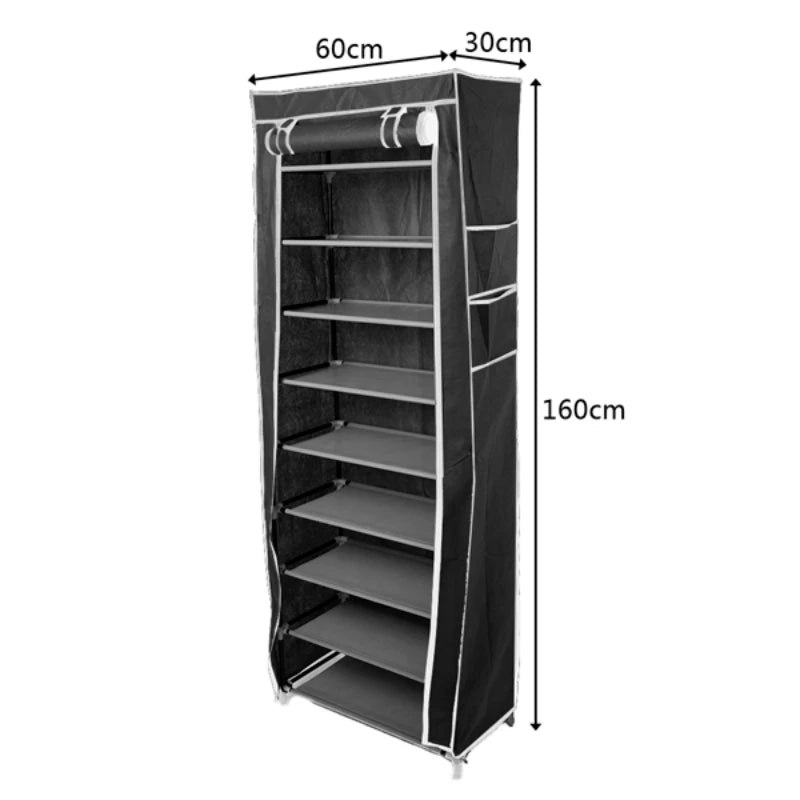 Dustproof Shoe Storage Rack Organizer, Nonwoven Cabinet Space-saving