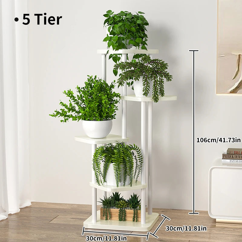 4/5/6 Tier Flower Shelf Planter Rack Storage Organizer