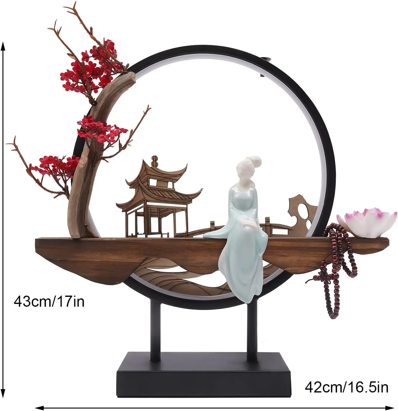 Incense Holder with LED Light Ring