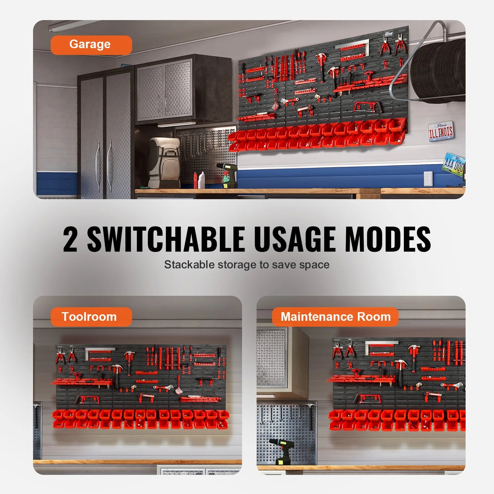 SucceBuy Wall Mounted Storage Bins