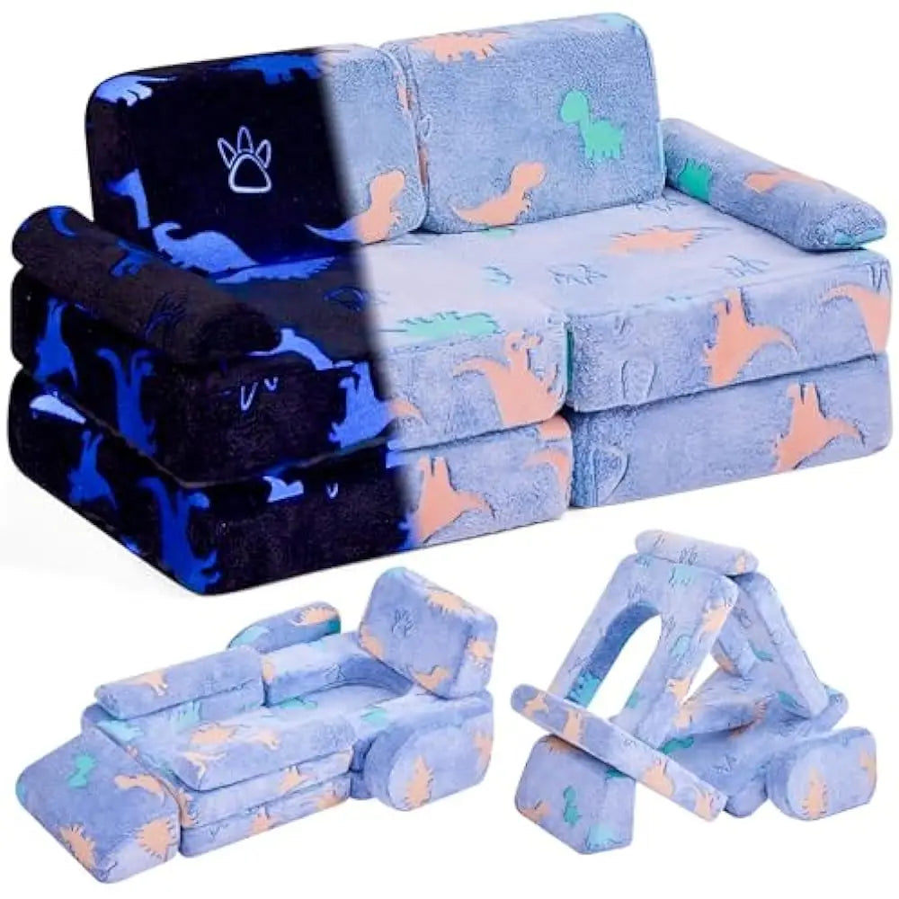 Modular Play Couch, Sectional Sofa, Convertible Foam & Floor