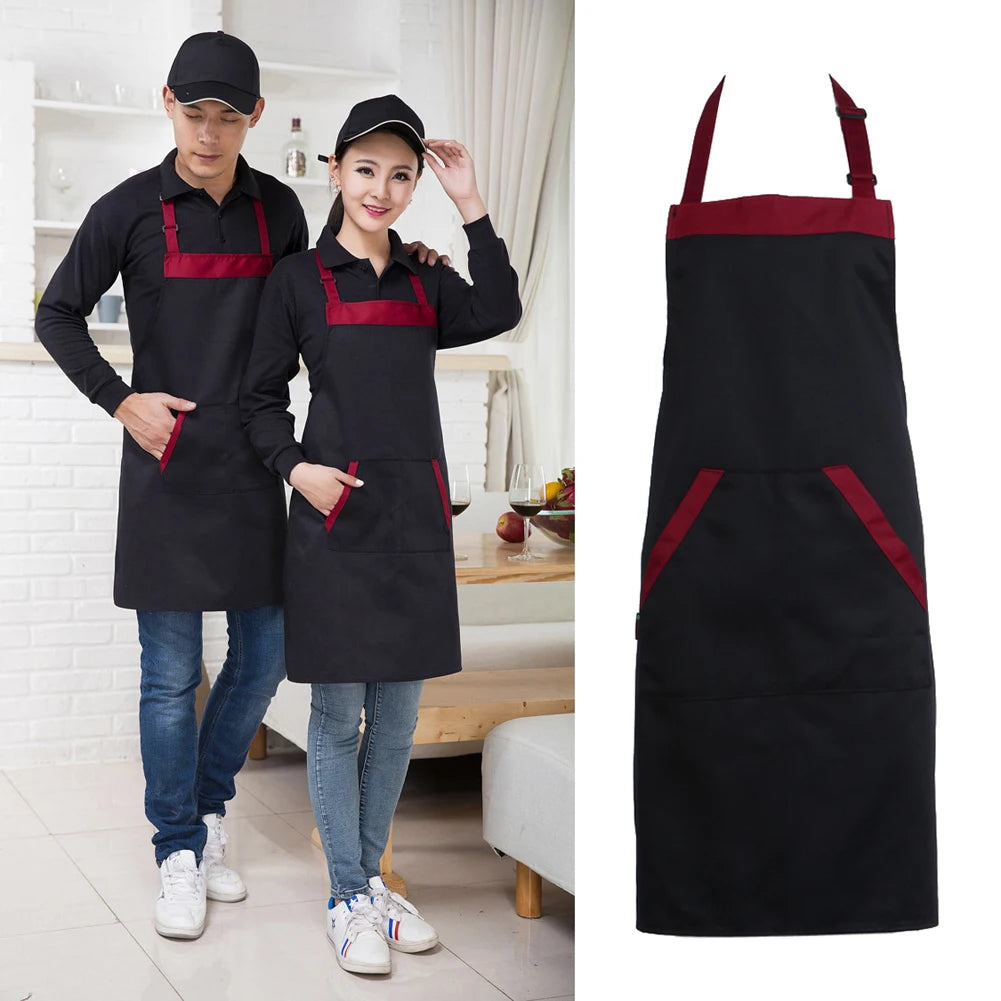 Waterproof Oil Cooking Kitchen Apron with Two Pockets