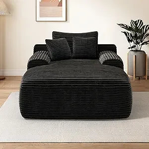 Boneless Couch Deep Seat with 3 Pillows