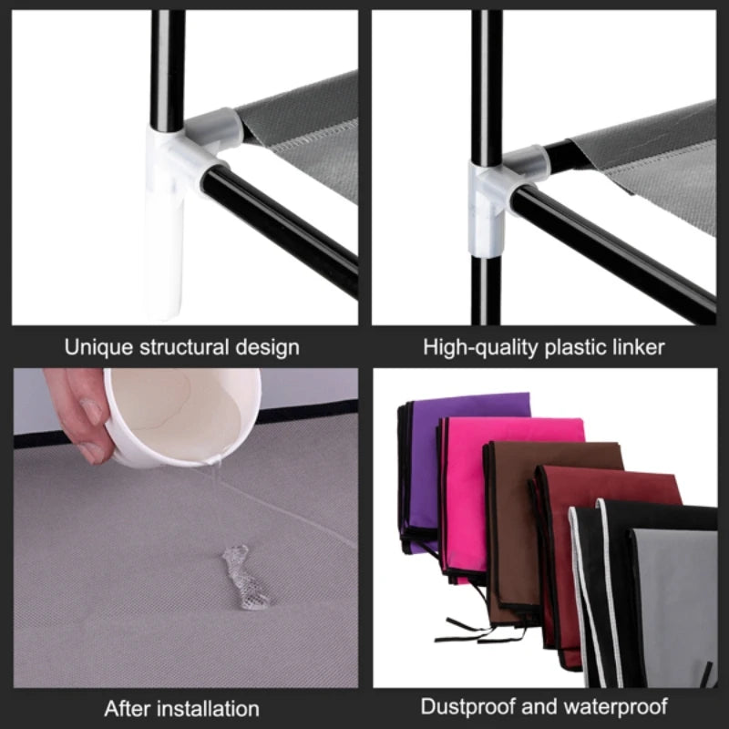 Dustproof Shoe Storage Rack Organizer, Nonwoven Cabinet Space-saving