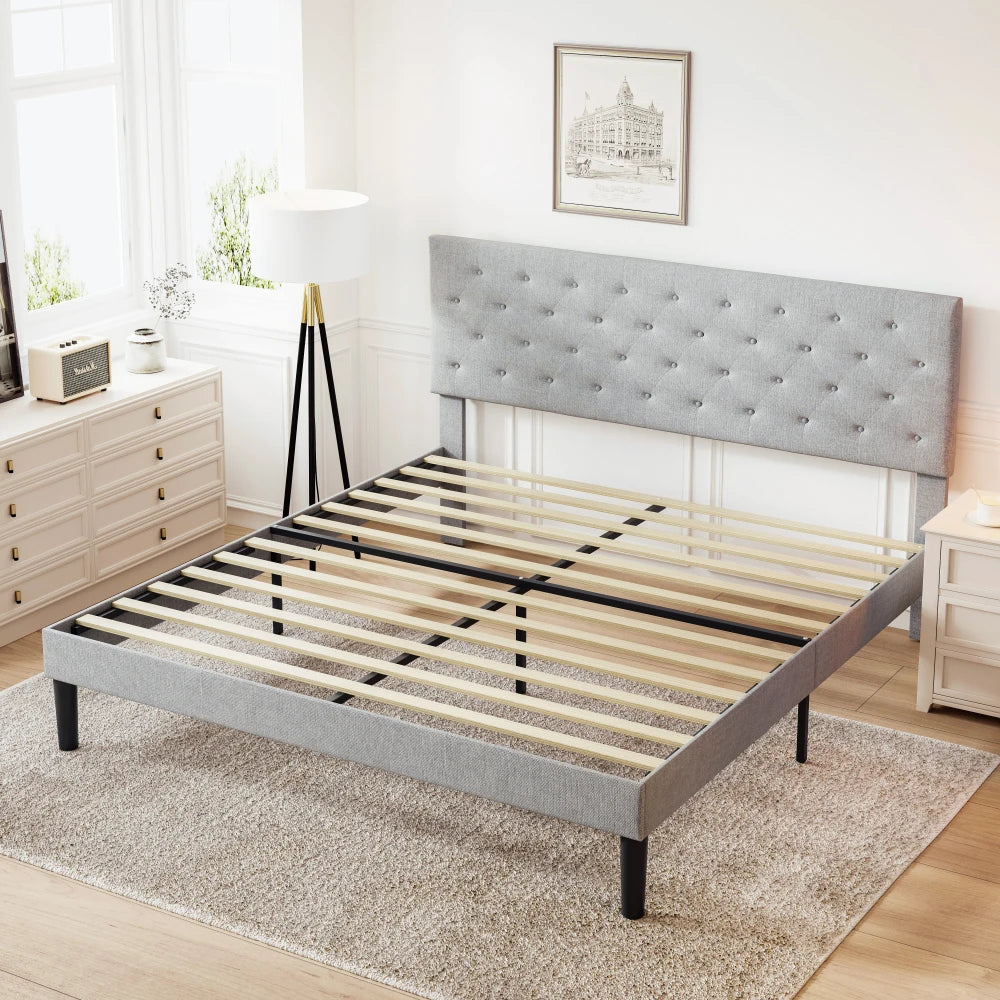 Table Bed Bedroom Aesthetic Modern Multifunctional Queen Bed Frame