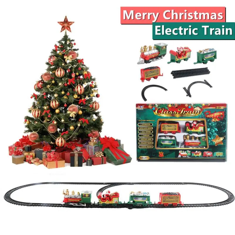 Christmas Realistic Electric Train Set