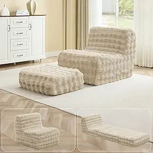 Giant Bean Bag Chair Plush Lazy Floor Sofa