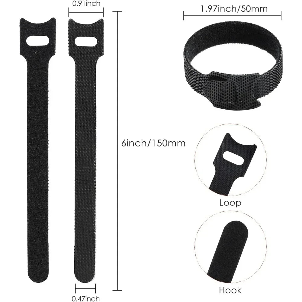 120PCS 6-inch cable tie reusable multi-purpose  organizer