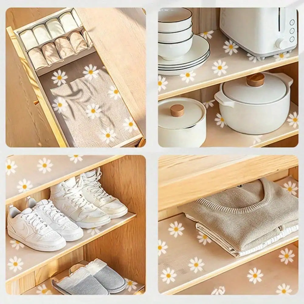 1 Roll 300cm/118inch Waterproof Non-Slip Plastic Shelf Liner