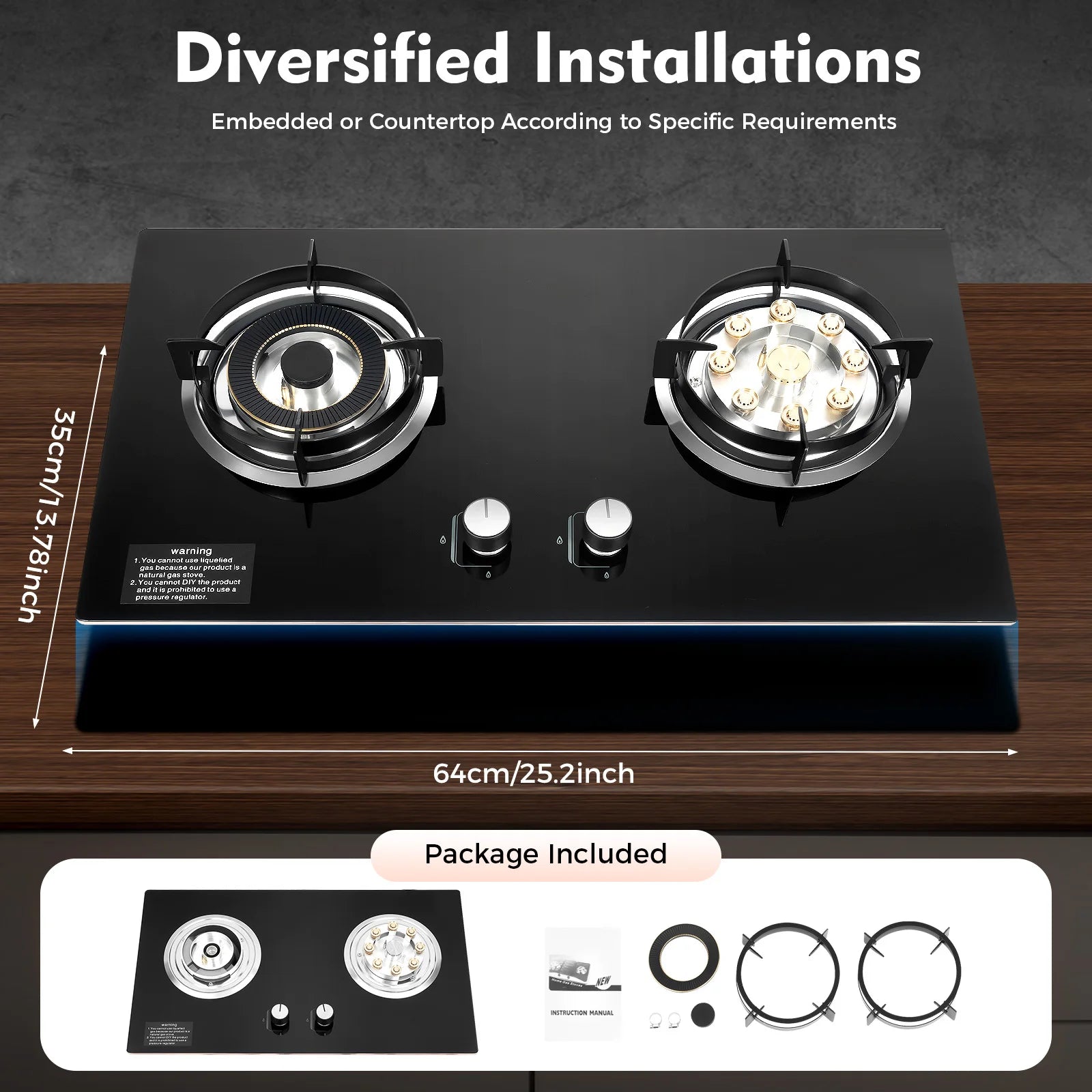 Kitchen accessories-Dual Burner Gas Stove