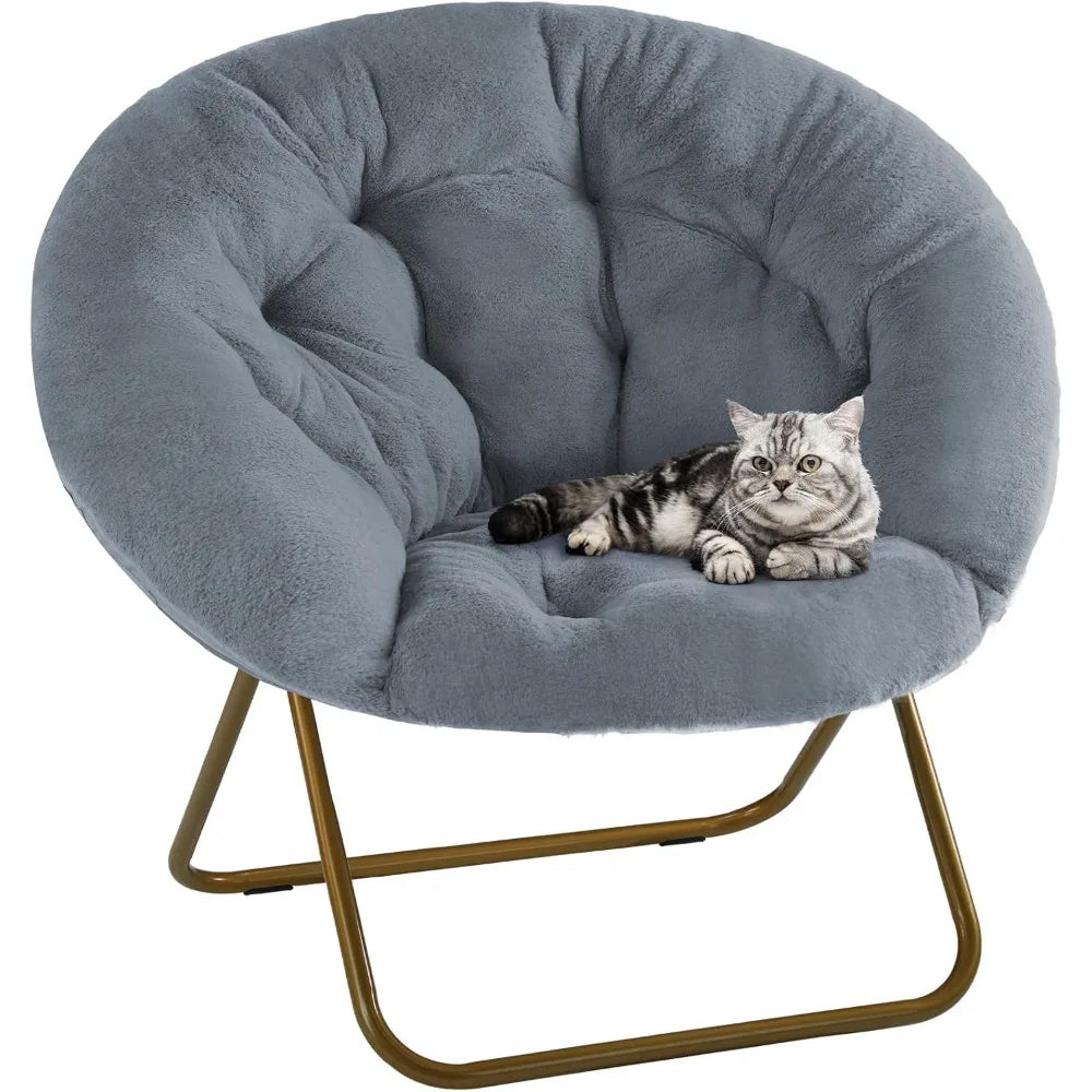 Cozy Faux Fur Soft Lounge Cute Folding