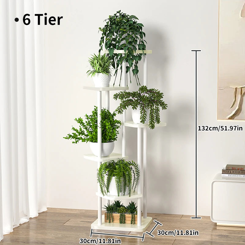 4/5/6 Tier Flower Shelf Planter Rack Storage Organizer