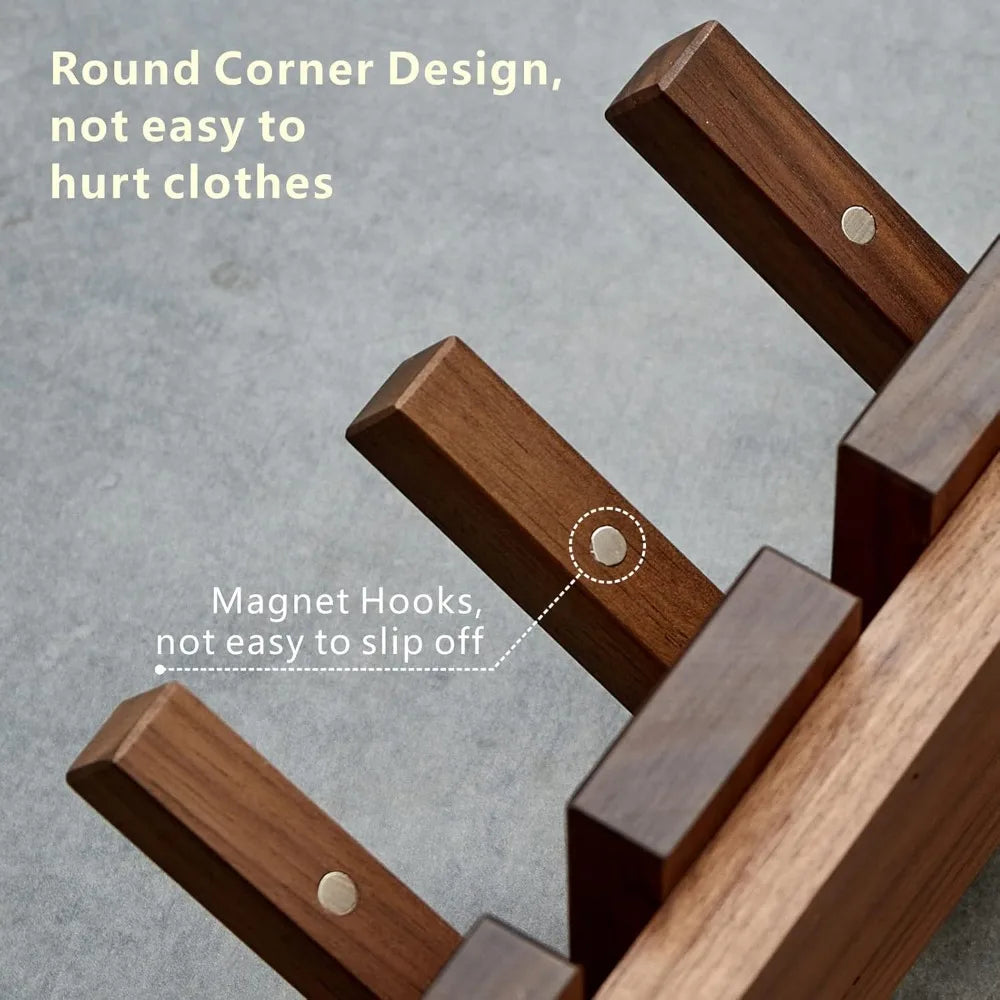 Wooden Coat Hooks Wall Mounted