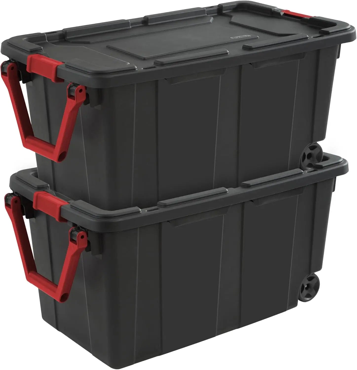 4-Pack 40 Gallon Storage Boxes, Heavy-Duty  Bins w/Lids and Wheels