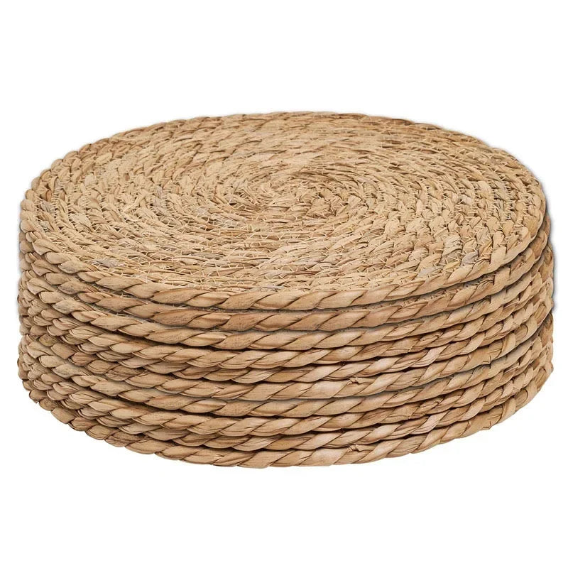 Round Heat Insulation Mats Natural Woven