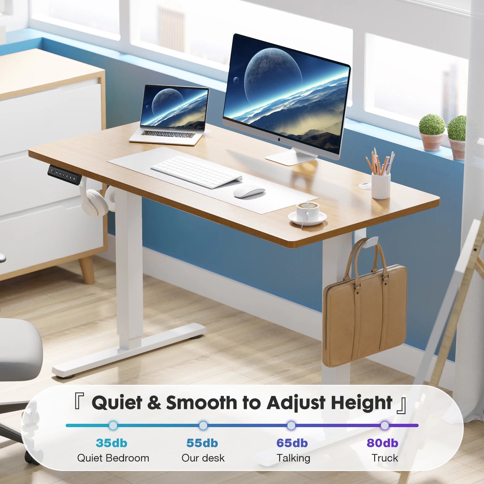 40x24 Inch Stand Up Sit Computer Desk