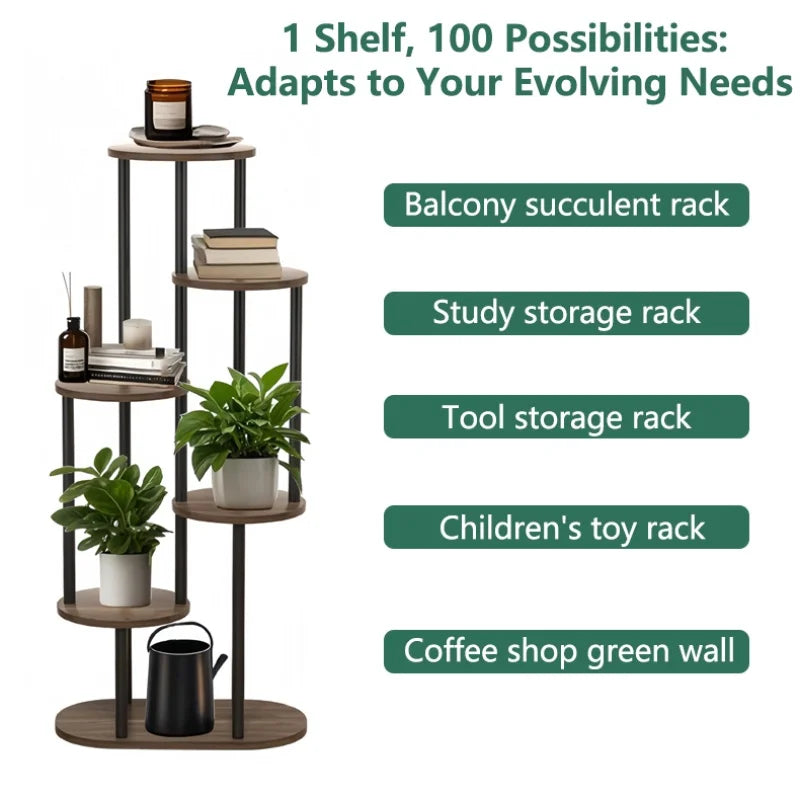 4/5/6 Tier Flower Shelf Planter Rack Storage Organizer