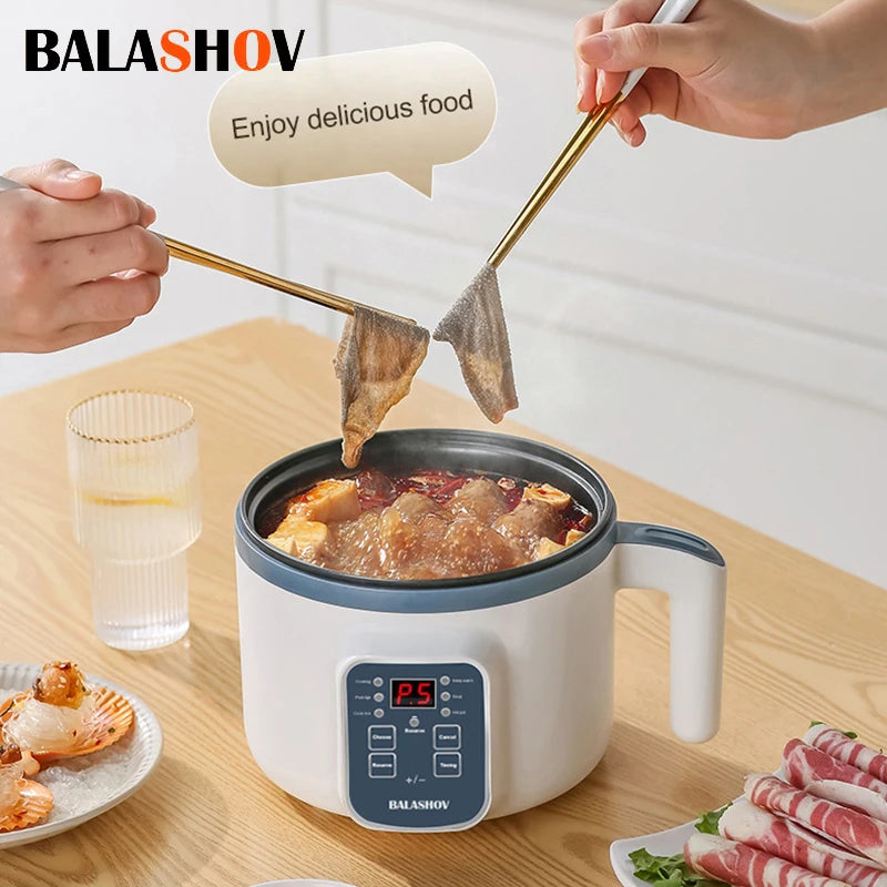 1-2 People Household Non-stick Pan Single/Double Layer Hot Pot
