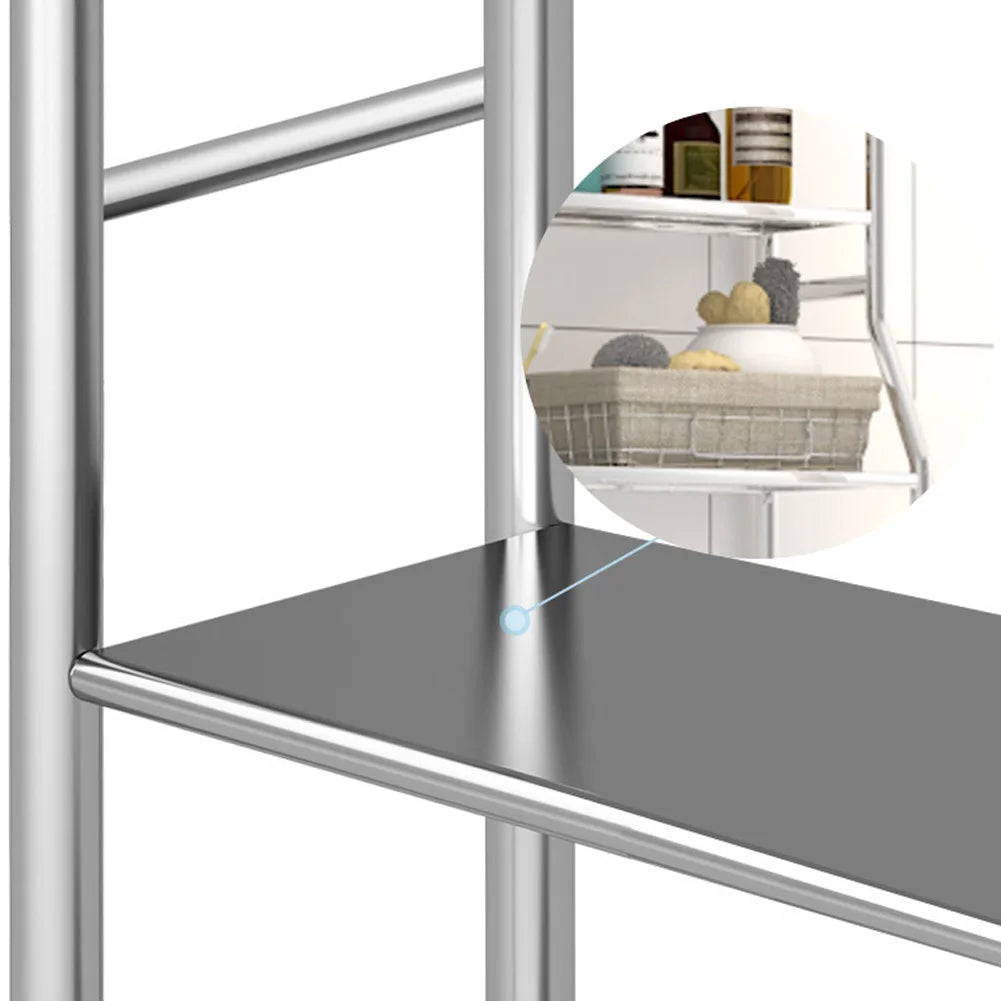 ,2/3-Tier Freestanding Over The Toilet Storage,Metal Bathroom Shelves