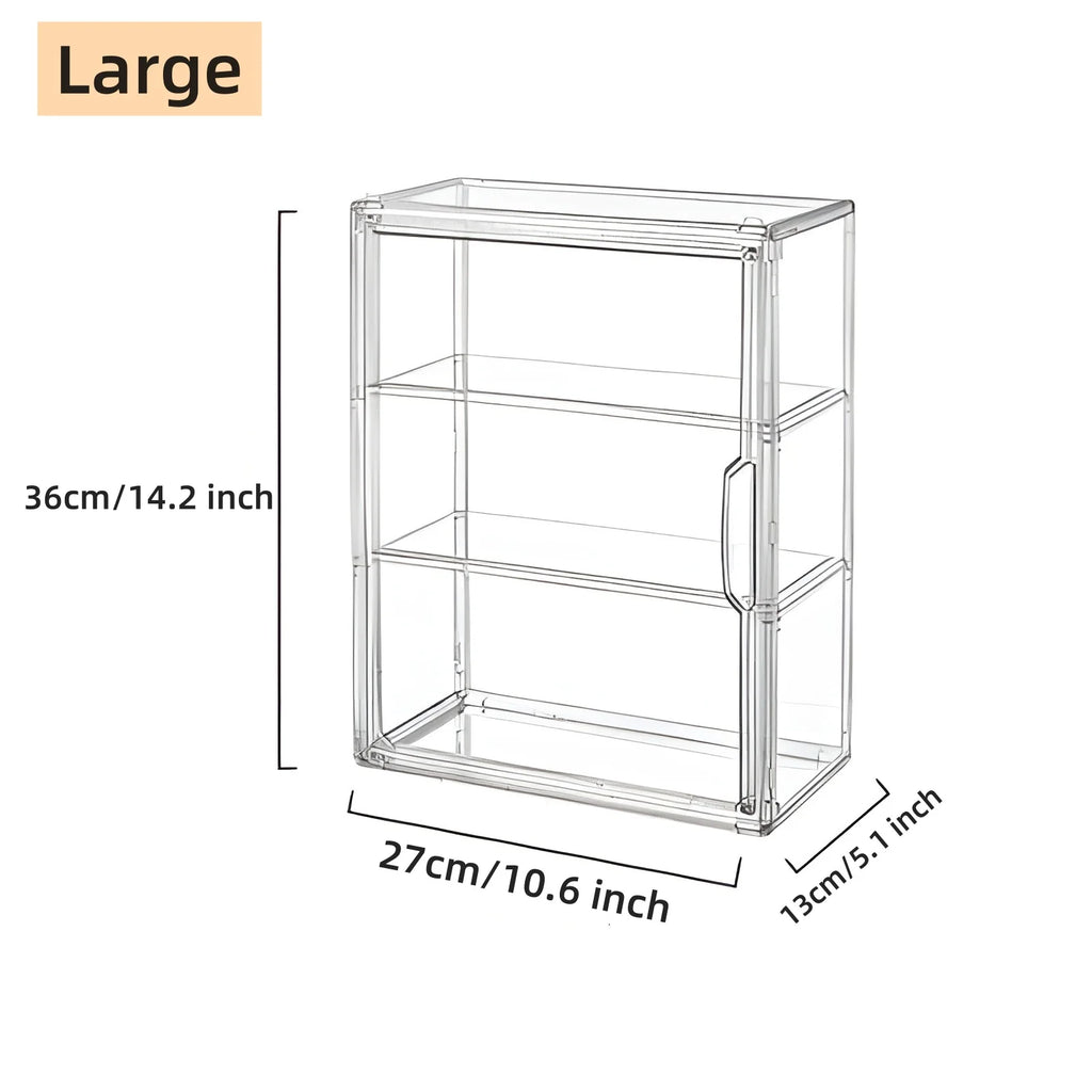 Storage Display Box Transparent Doll Organizer Case For Figurine