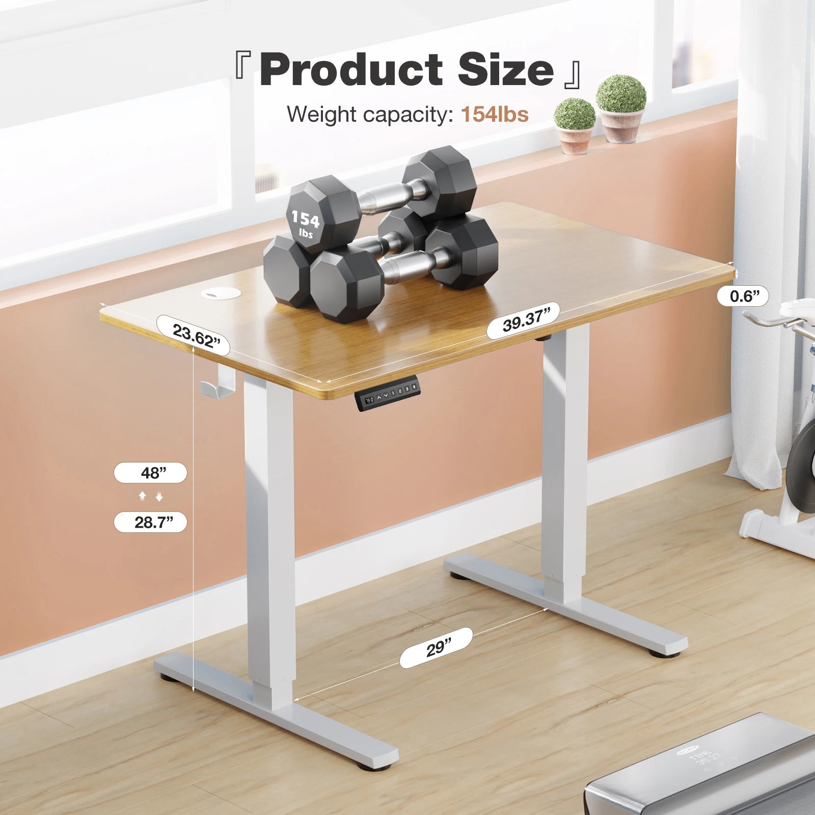 40x24 Inch Stand Up Sit Computer Desk