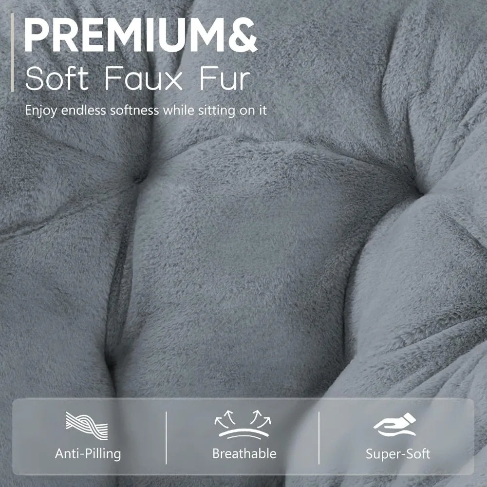 Cozy Faux Fur Soft Lounge Cute Folding