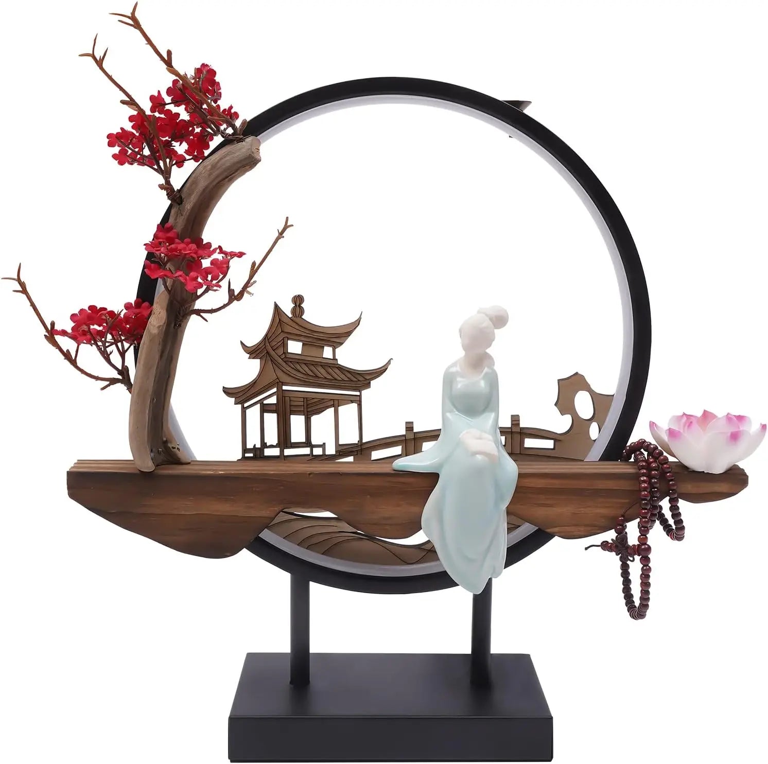 Incense Holder with LED Light Ring