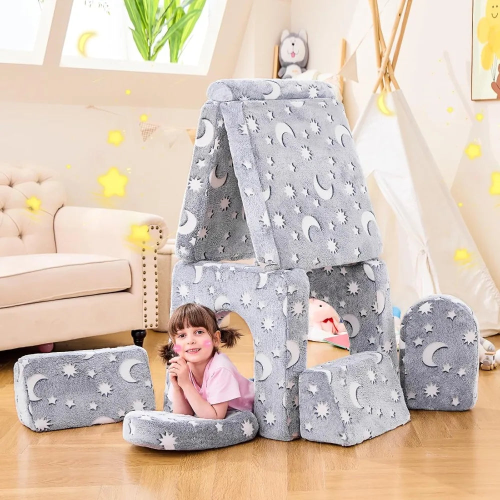 Modular Play Couch, Sectional Sofa, Convertible Foam & Floor