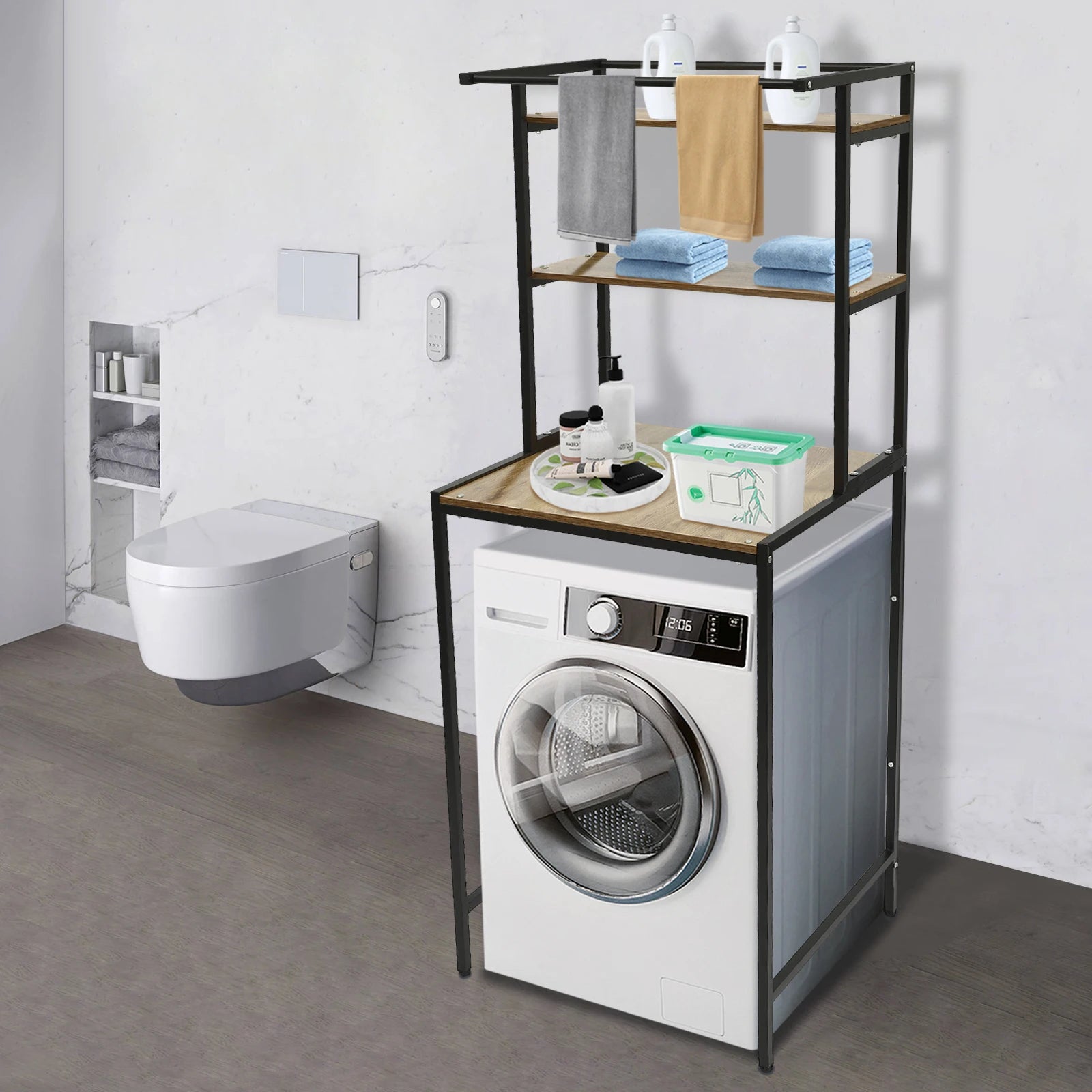 Three-tier  Washer And Dryer Storage Rack
