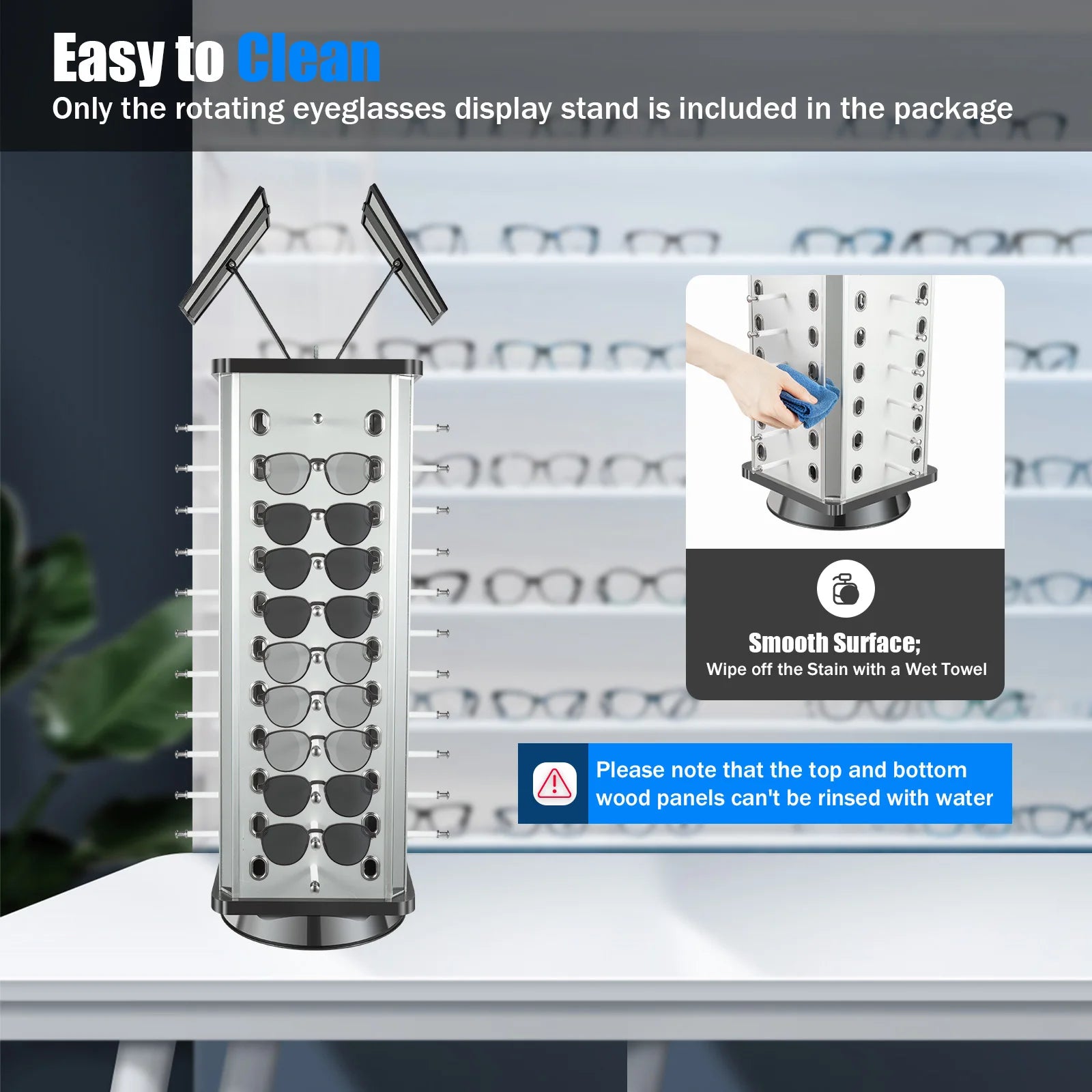 Rotating Sunglasses Display Stand 44 Pairs of Glasses