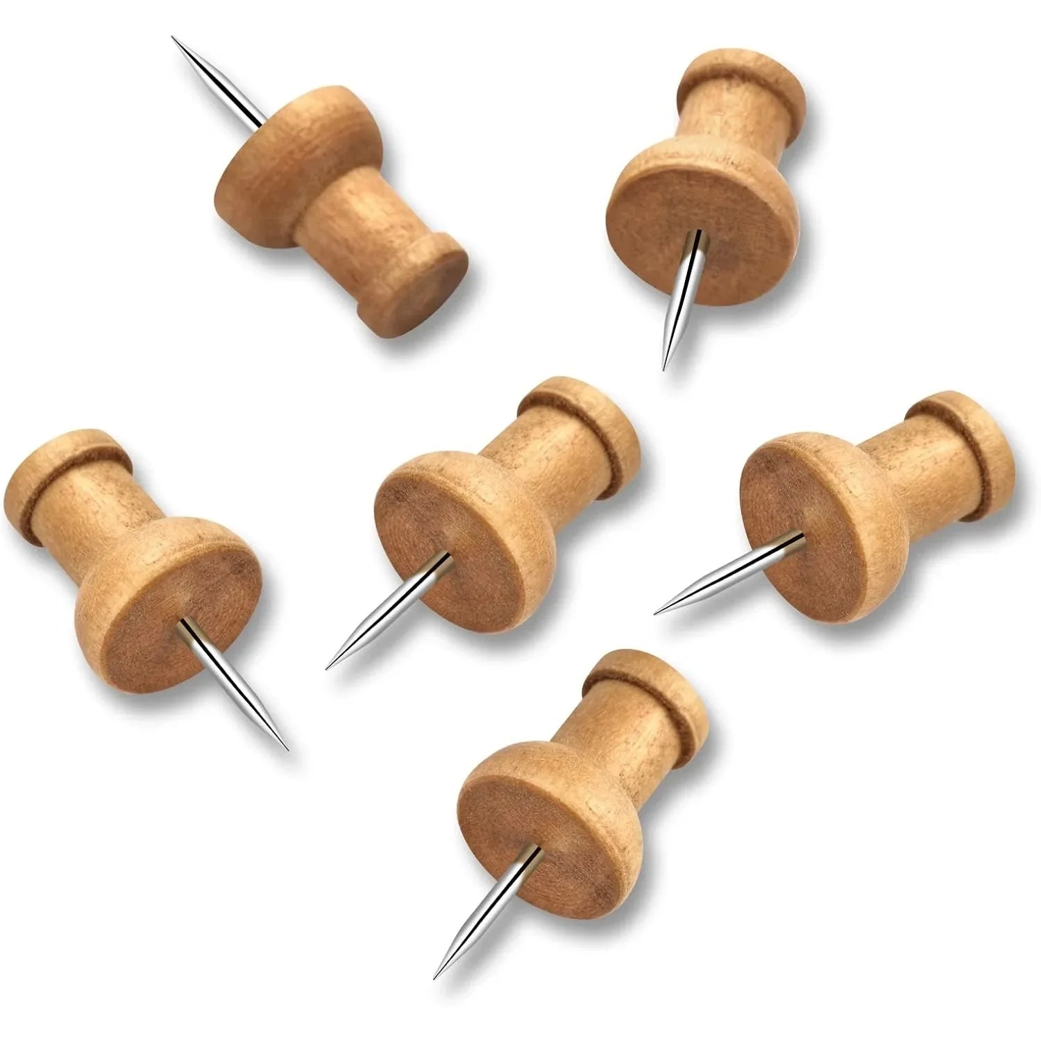 40Pcs wood sales, pushpin decoration