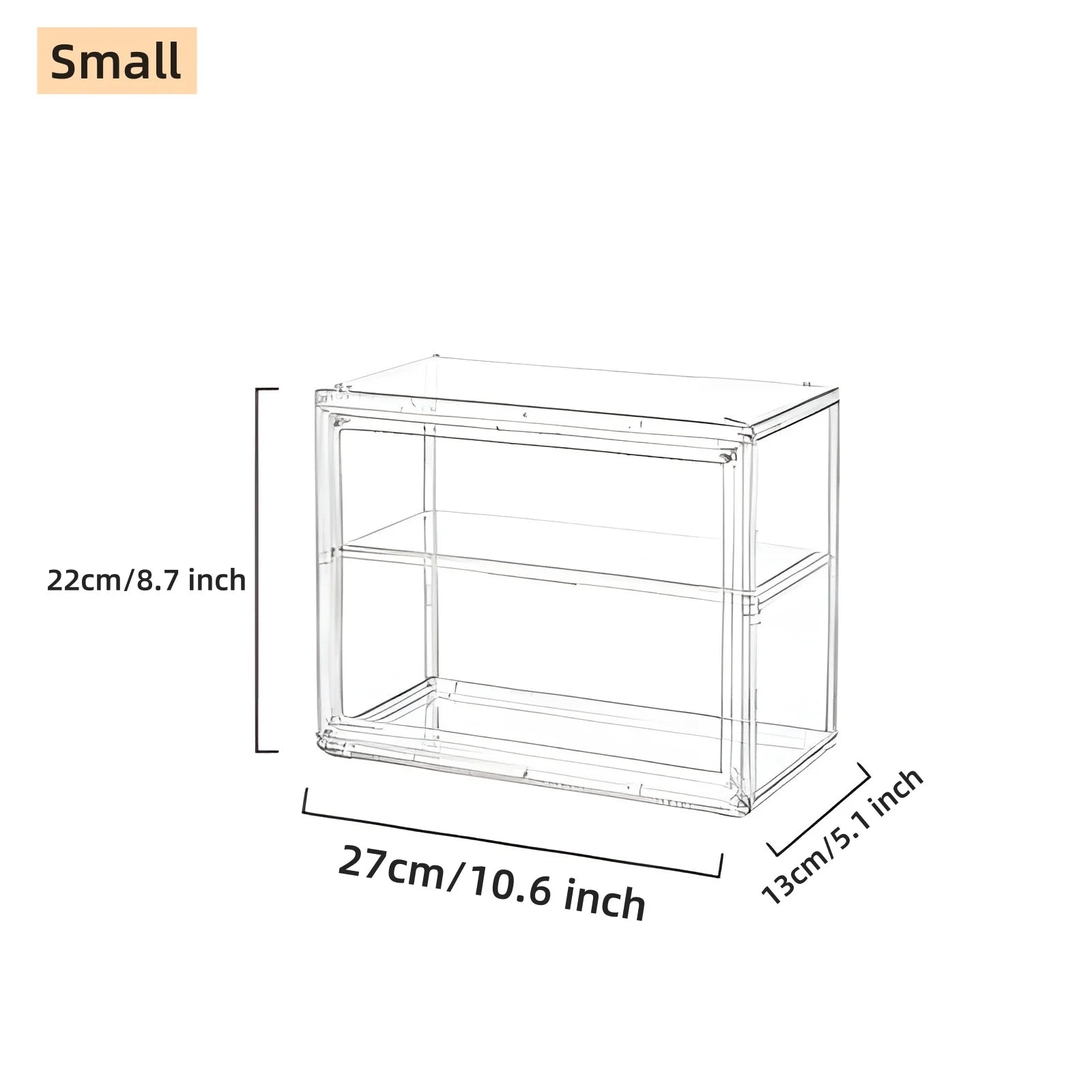 Storage Display Box Transparent Doll Organizer Case For Figurine