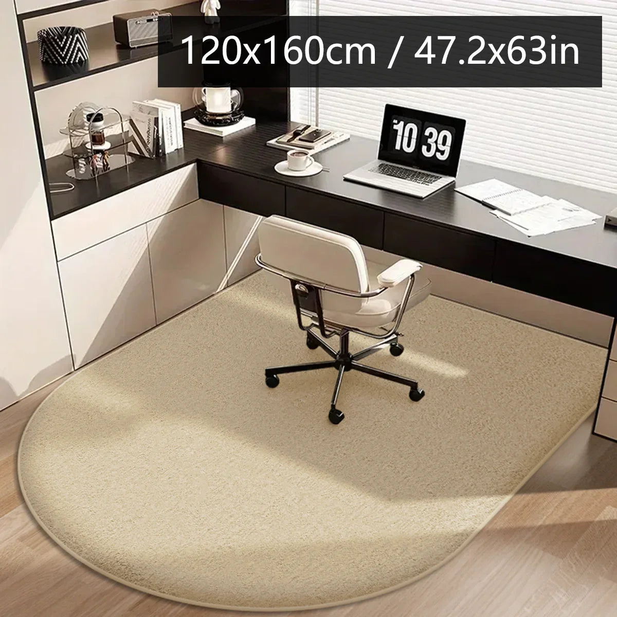 Solid color computer chair mat