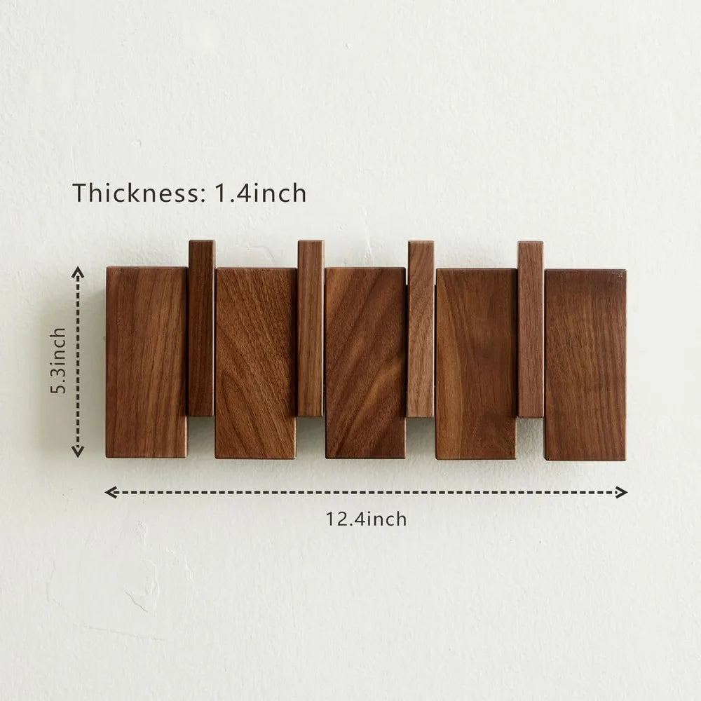 Wooden Coat Hooks Wall Mounted