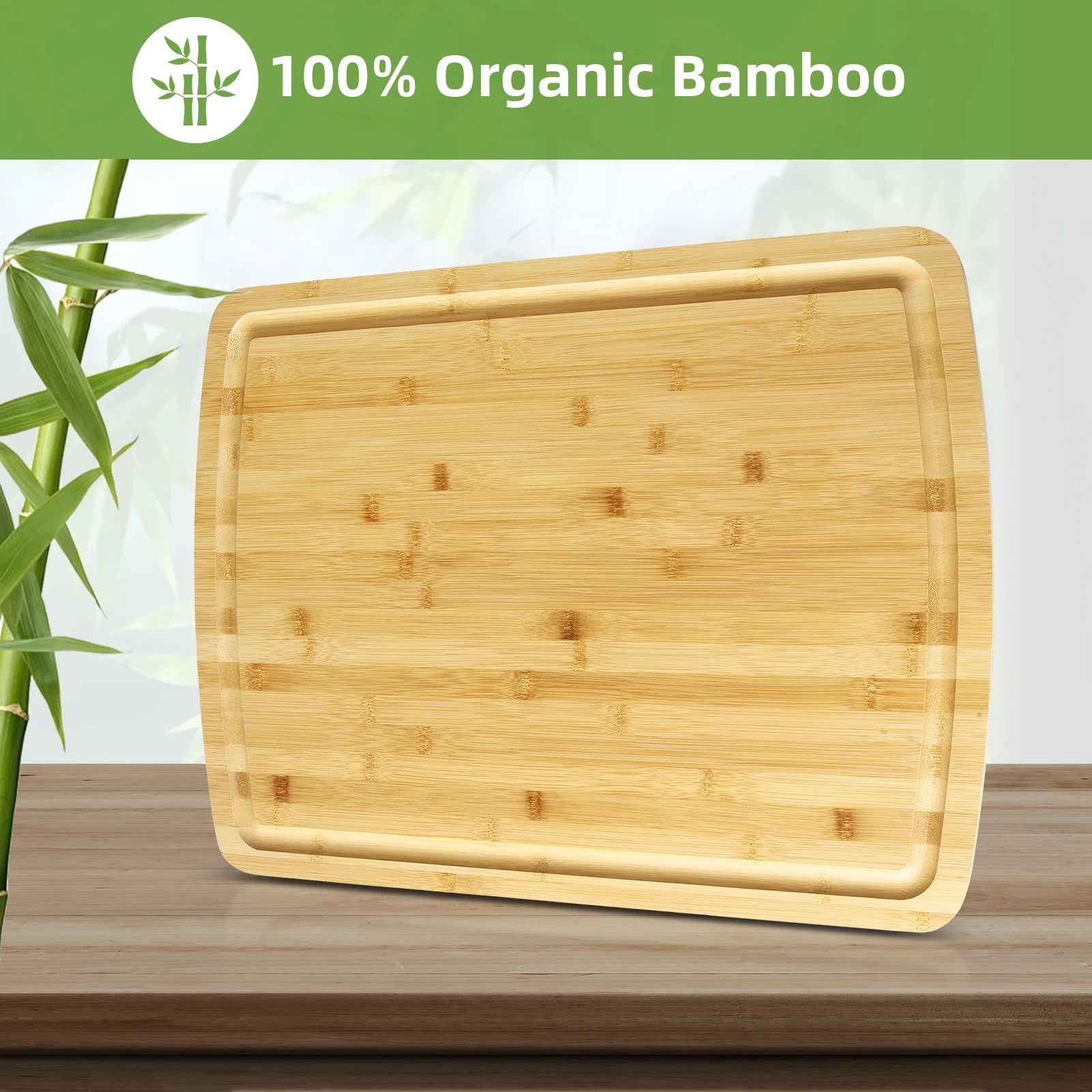 24" x 18" Extra Large Serving Trays With Juices Groove, Turkey Carving Board