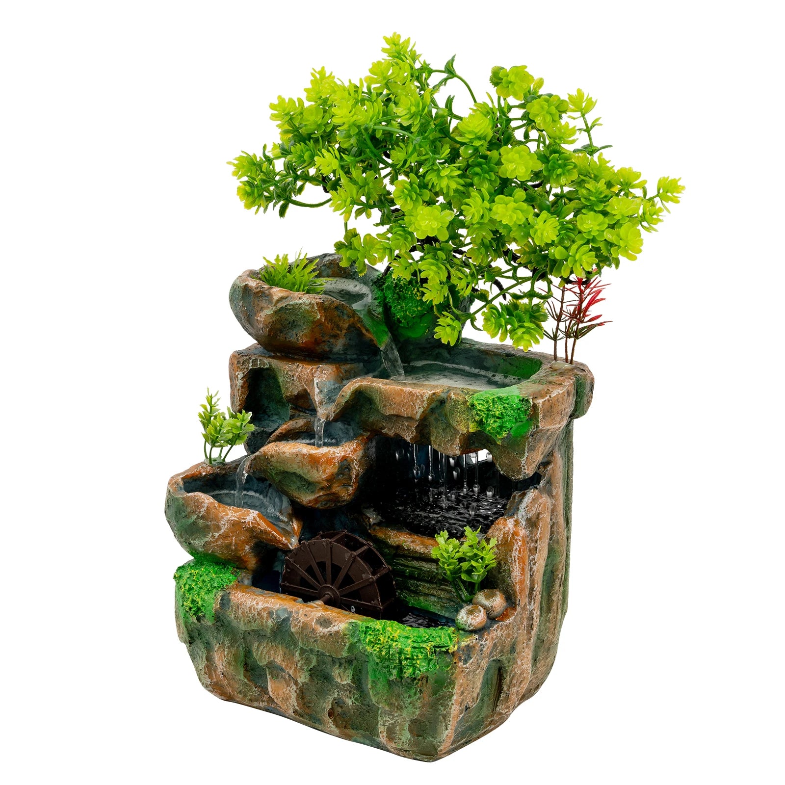 Resin Fountain Ornament w/ LED Light