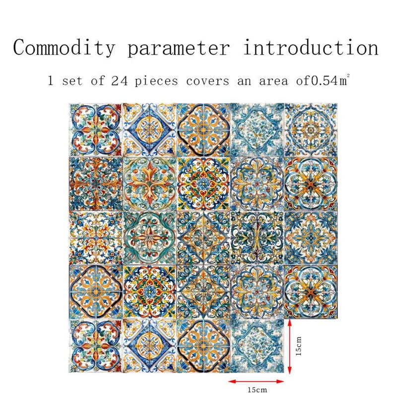 Murals Tile Waterproof Oil Proof Removable Decals
