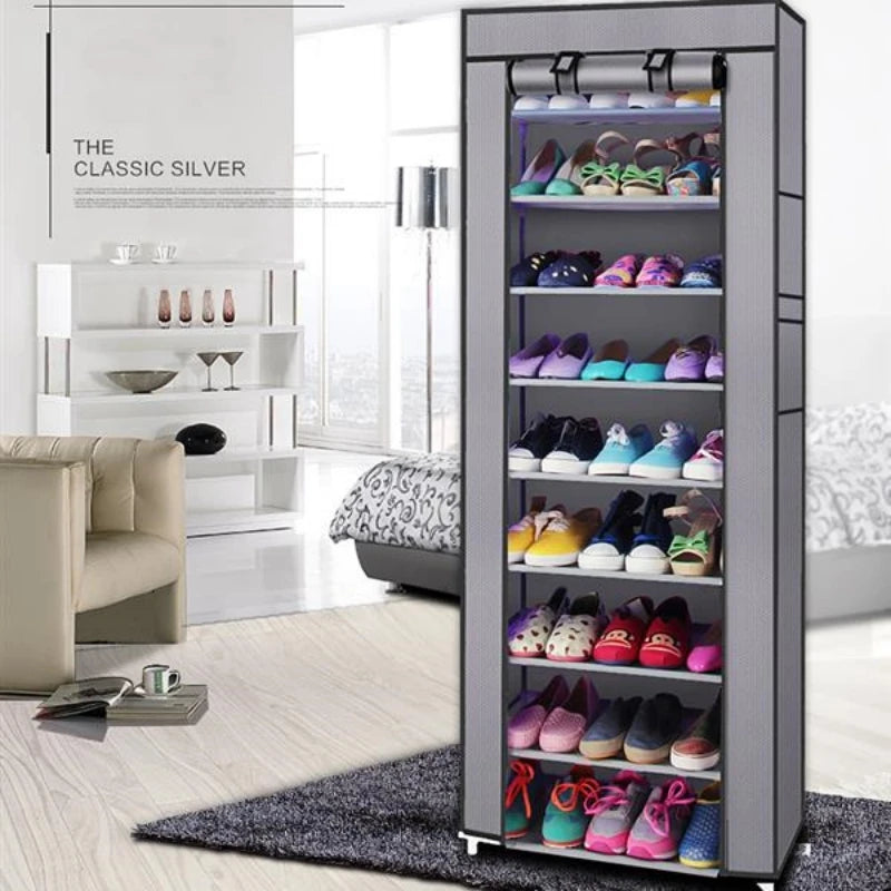 Dustproof Shoe Storage Rack Organizer, Nonwoven Cabinet Space-saving
