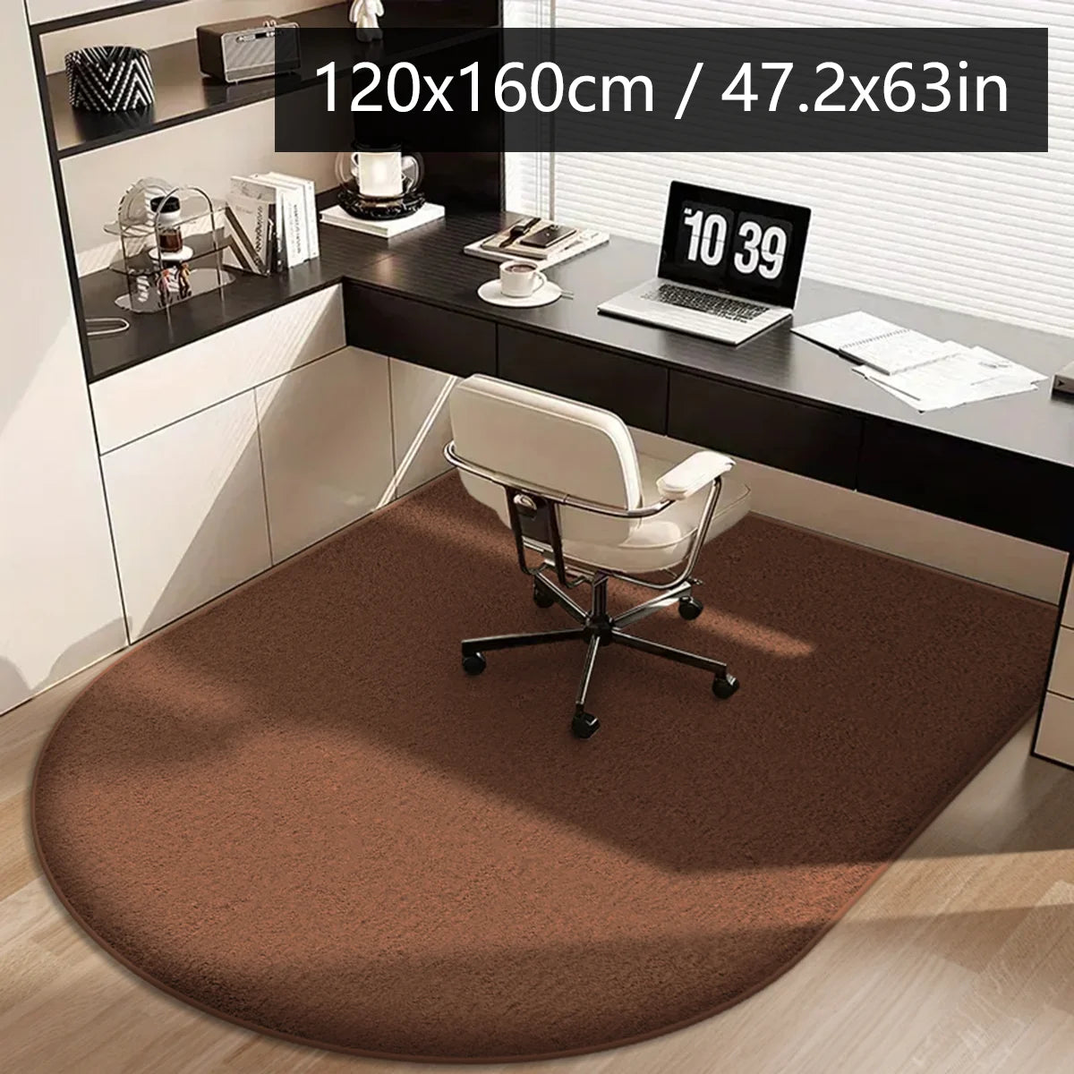 Solid color computer chair mat