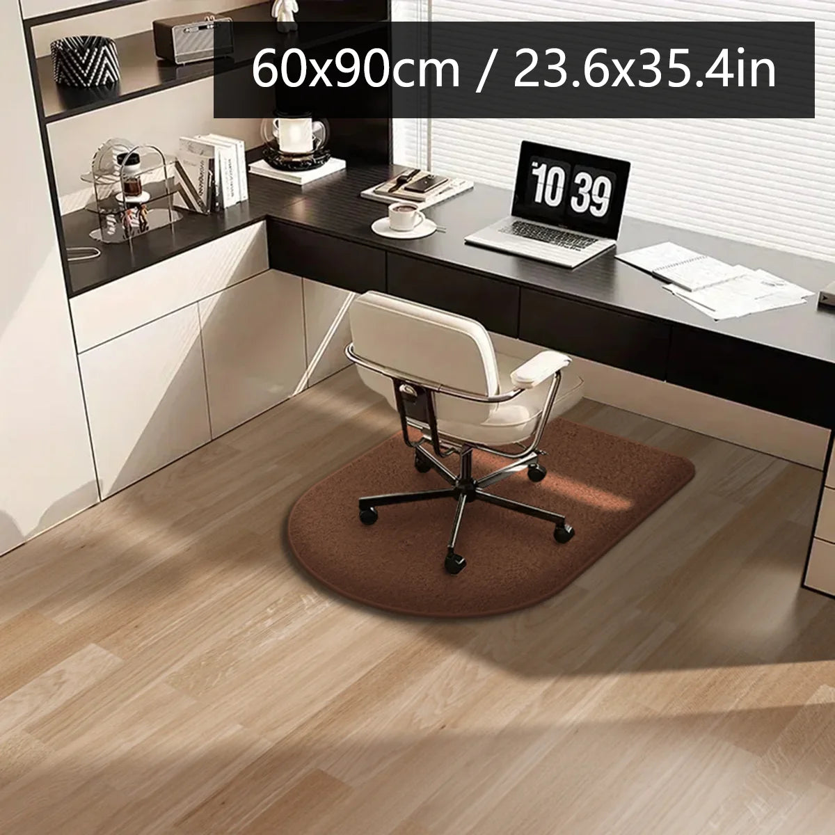 Solid color computer chair mat