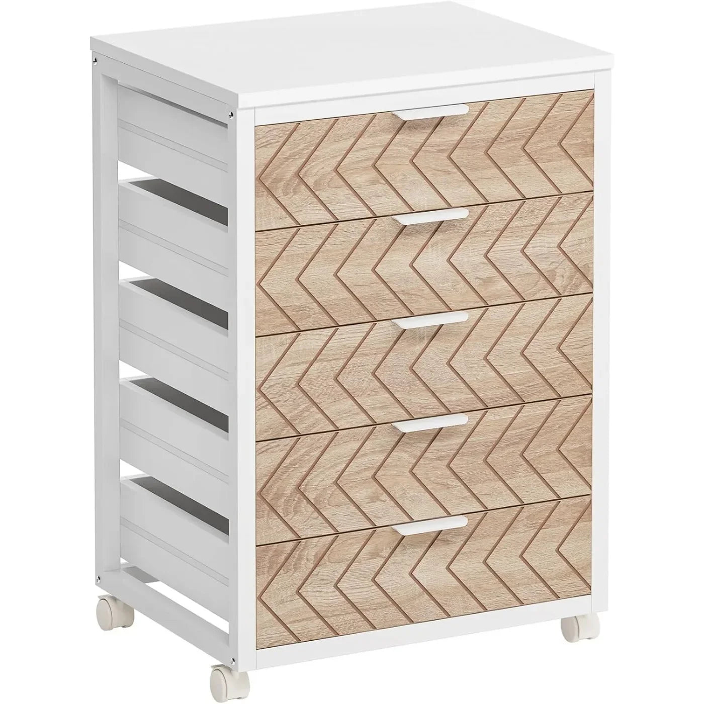 Office Cabinet with Drawers & Wheels
