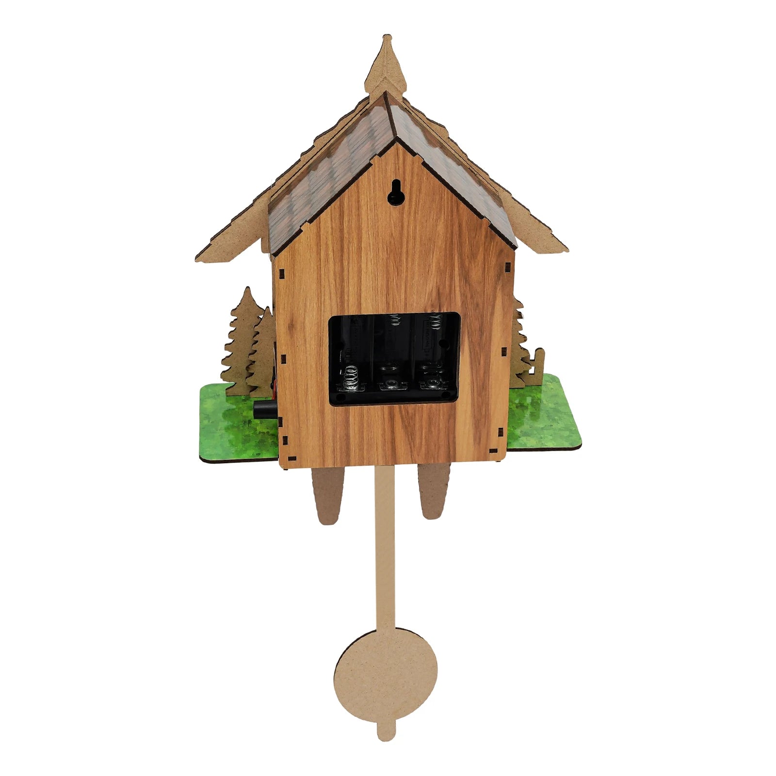 Cuckoo Retro Wooden Wall Clock with Pendulum
