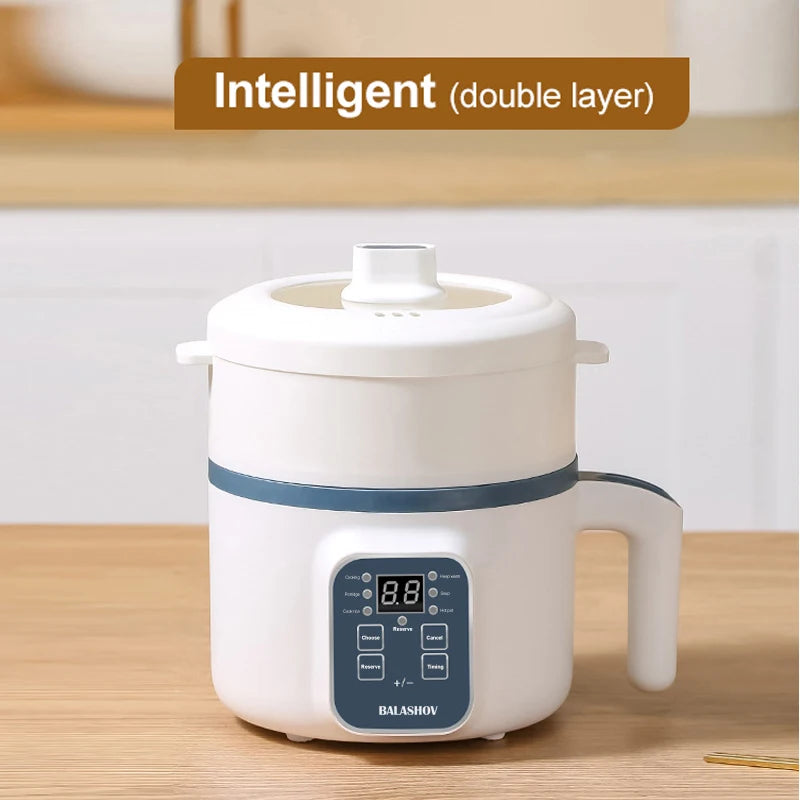 1-2 People Household Non-stick Pan Single/Double Layer Hot Pot