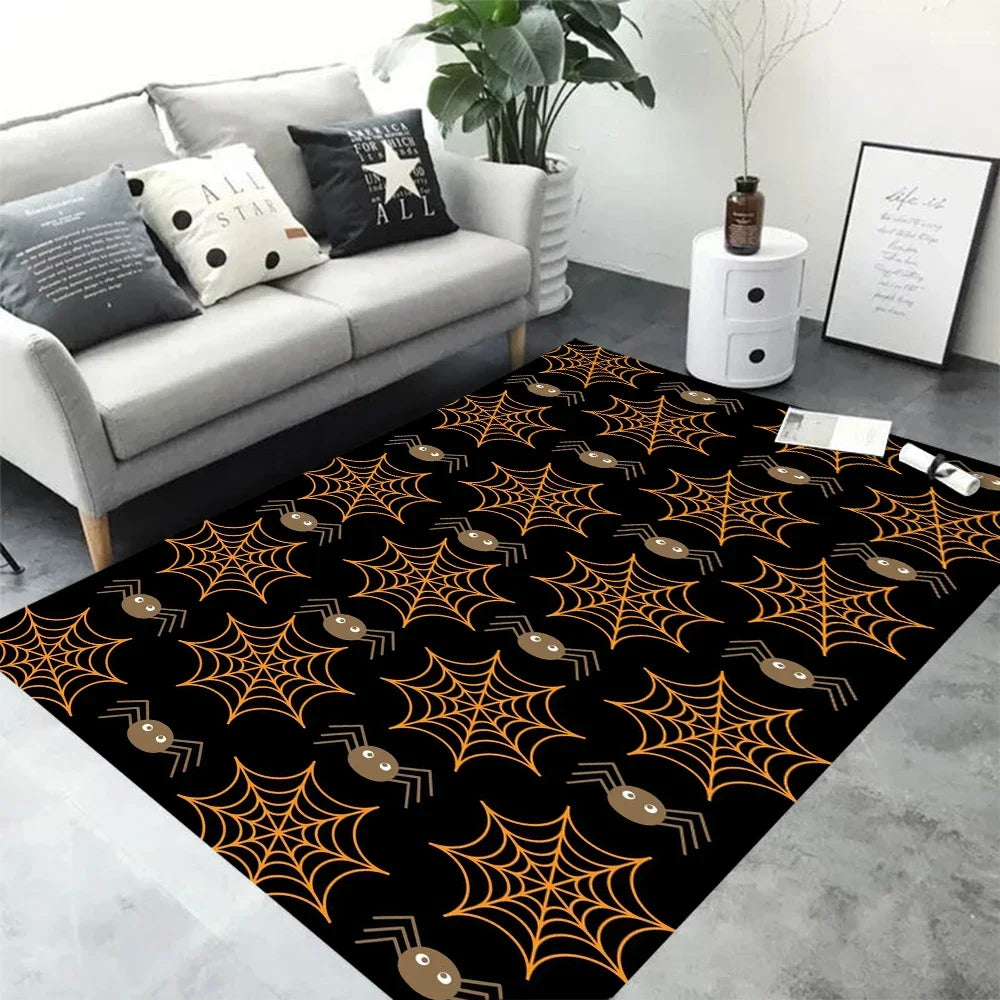 Terrifying Halloween Pumpkin Lantern Carpet Small Rugs