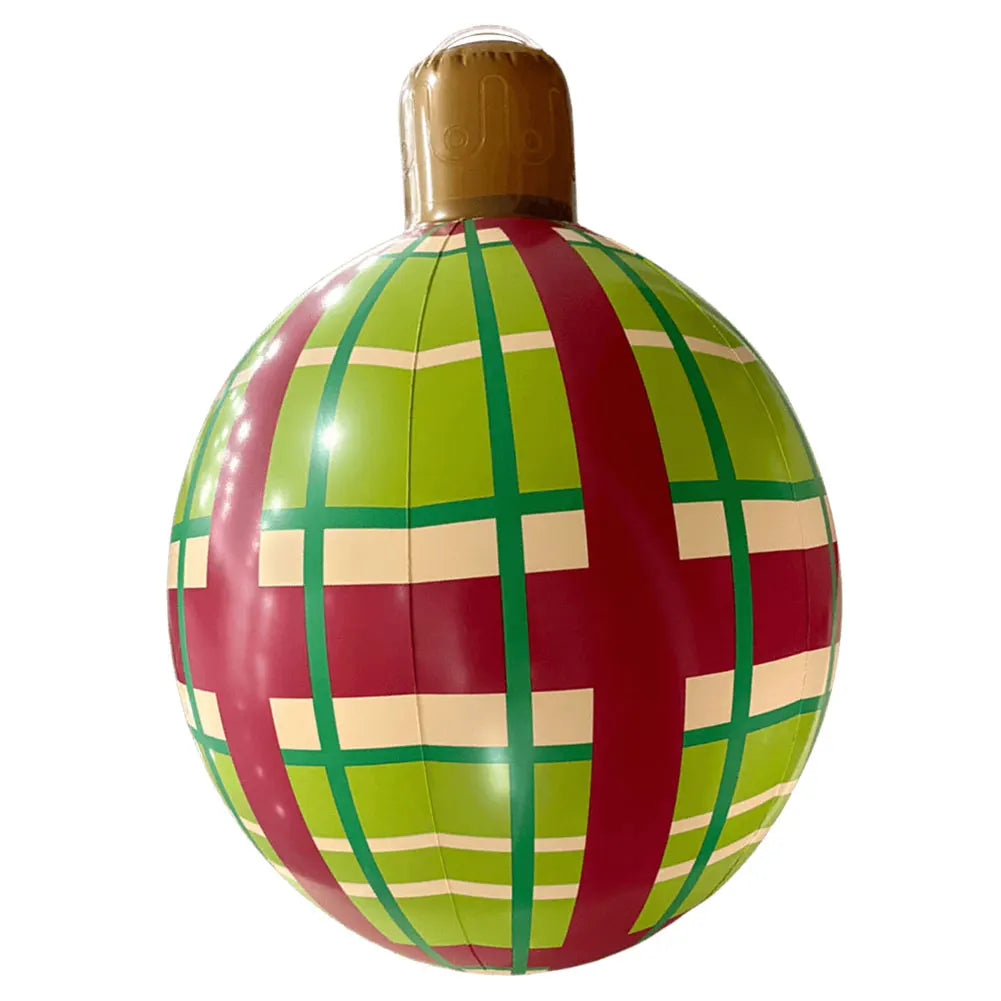24 Inch Giant Inflatable Christmas Ball Large Outdoor Decorated