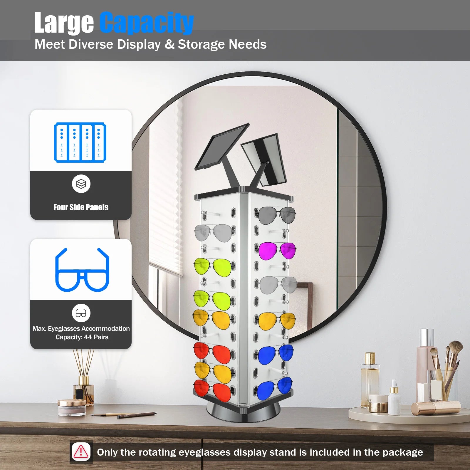 Rotating Sunglasses Display Stand 44 Pairs of Glasses