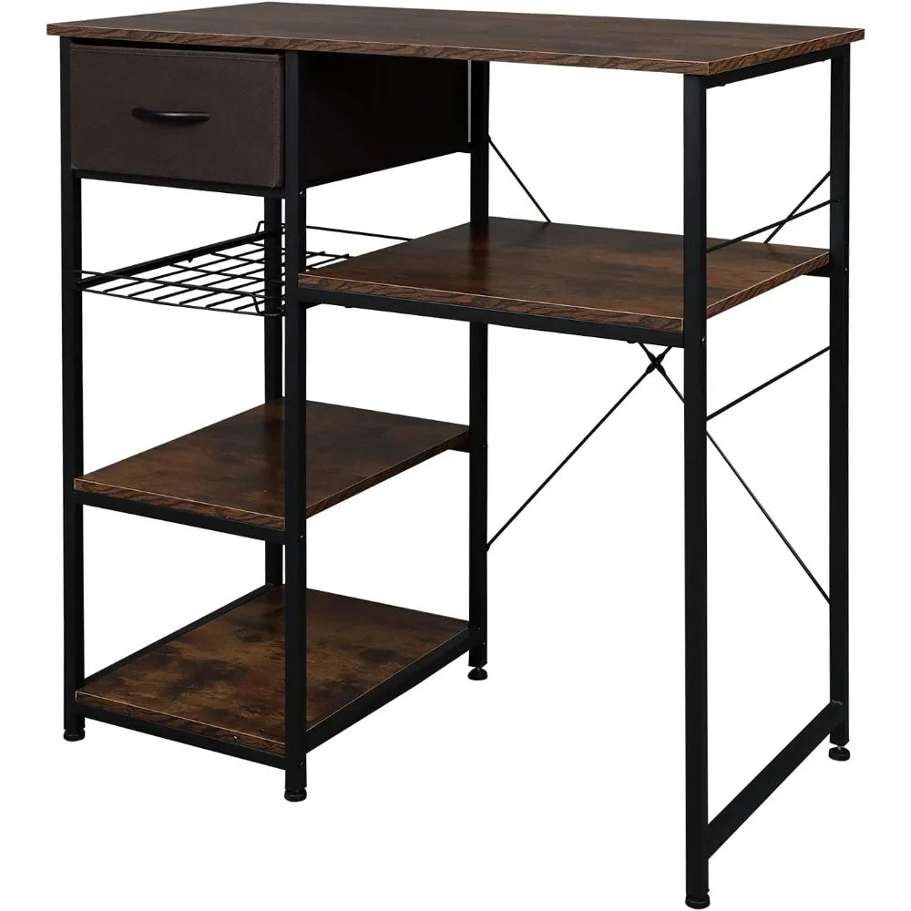 Bakers Racks for Kitchens with Storage Mini Fridge Stand